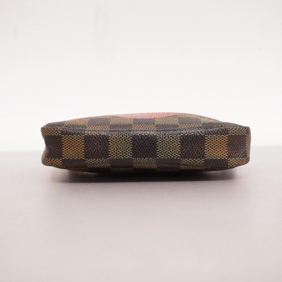 Louis Vuitton Mini Pochette Accessoires  Canvas Clutch Bag