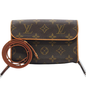 Louis Vuitton Pochette Florentine  Canvas Clutch Bag