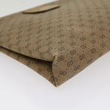 GUCCI Micro GG Canvas Clutch Bag PVC Leather Beige 67-039-5229  ep1090
