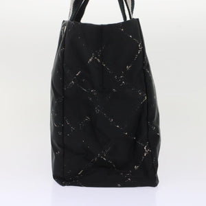 CHANEL Travel line Tote Bag Nylon Black CC  ep1132