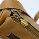 GUCCI Micro GG Canvas Web Sherry Line Shoulder Bag Beige Red Green  ep1231