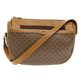 GUCCI Micro GG Canvas Web Sherry Line Shoulder Bag Beige Red Green  ep1231