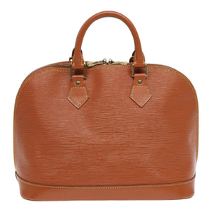 LOUIS VUITTON Epi Alma Hand Bag Brown Zipangu Gold M52148 LV Auth ep5434