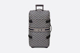 MeChristian DiorTravel Suitcase Blue Christian Dior Oblique Technical Jacquard