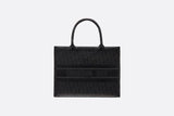 Small Christian Dior Book Tote Black Christian Dior Oblique Embossed Calfskin