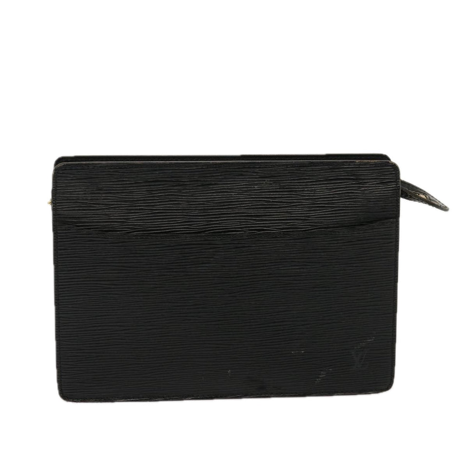 Louis Vuitton Epi Pochette Homme Clutch Bag Black Noir