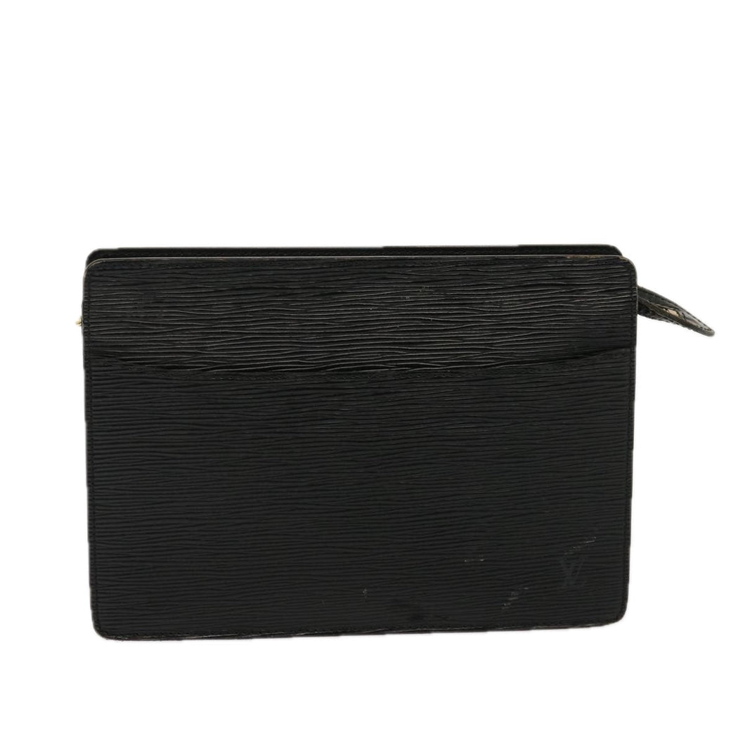 Louis Vuitton Epi Pochette Homme Clutch Bag Black Noir