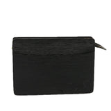 Louis Vuitton Epi Pochette Homme Clutch Bag Black Noir