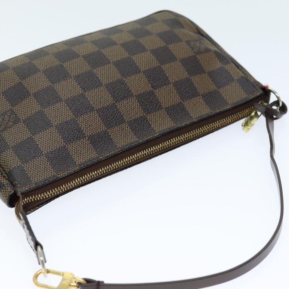 Louis Vuitton Pochette Accessoire  Canvas Clutch Bag