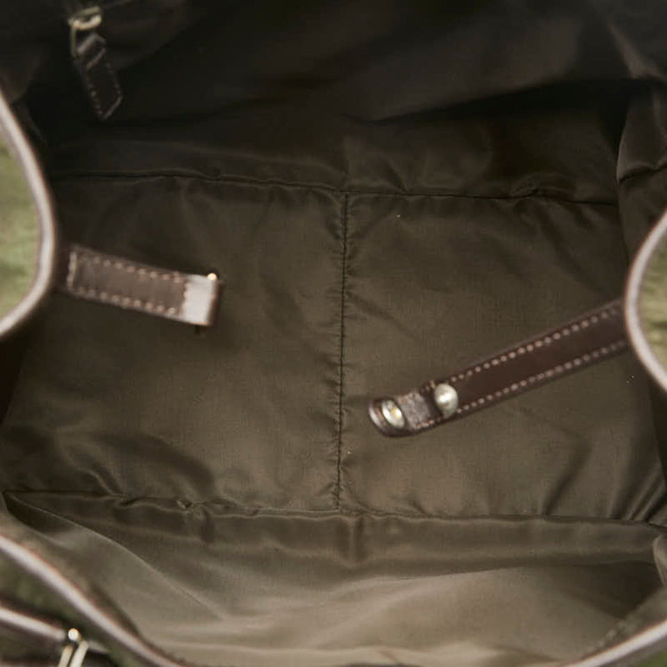 Dior Bronze Canvas Diorrissimo Multi Pocket Handbag