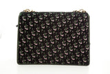 Diorama Green & Pink Velvet Oblique Handbag