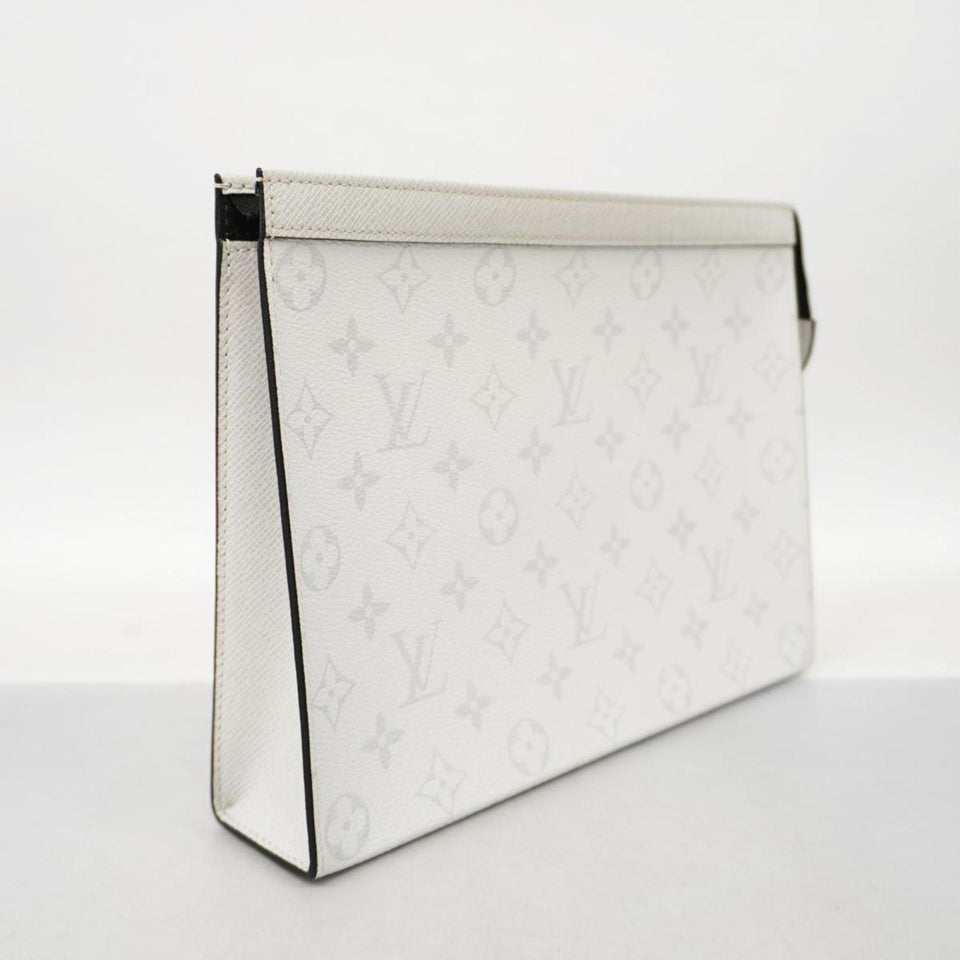 Louis Vuitton Pochette Voyage  Leather Clutch Bag