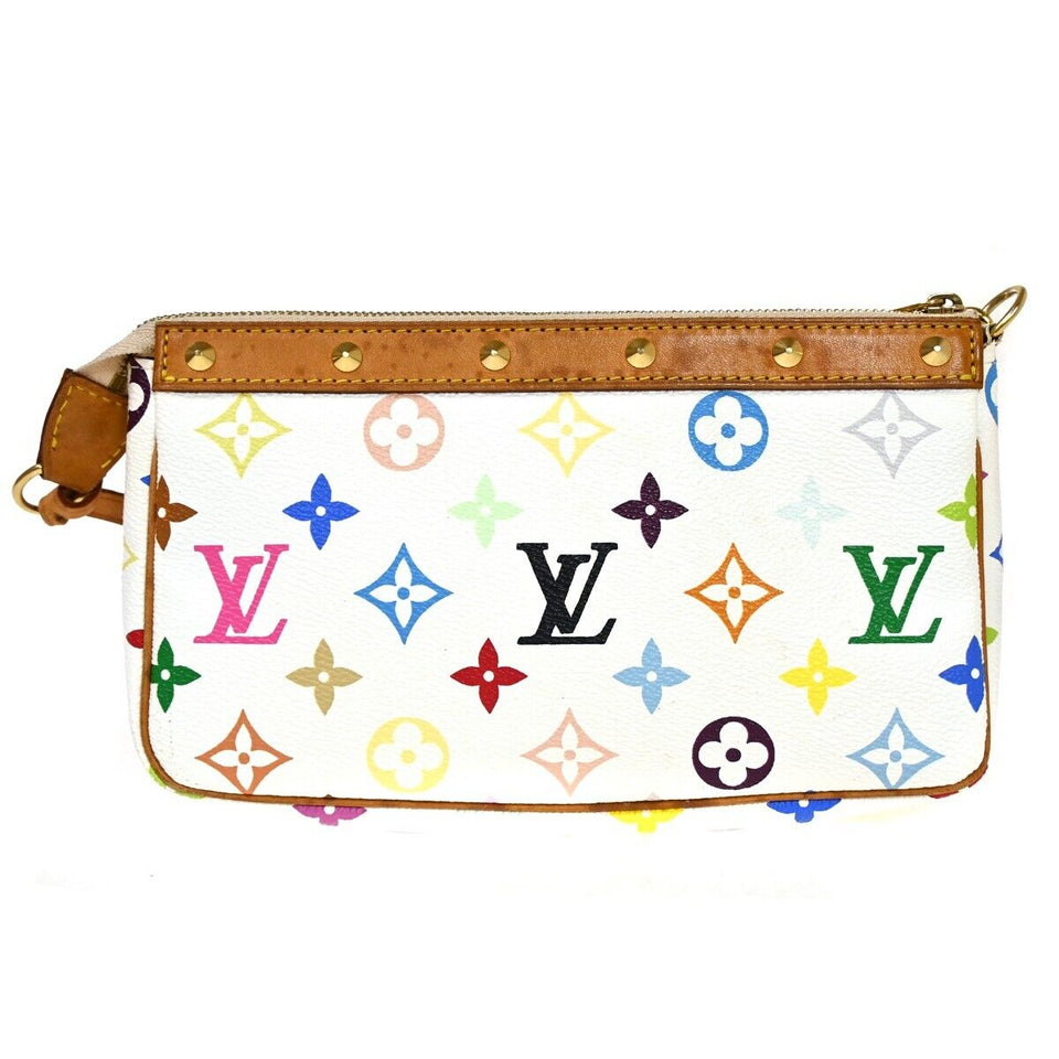 Louis Vuitton Pochette Accessoires  Canvas Clutch Bag