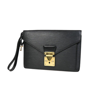 Louis Vuitton Sellier Drangonne  Leather Clutch Bag