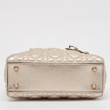Dior Rose Gold Cannage Leather Small Soft Lady Dior Tote