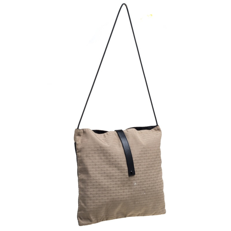 Dior  Oblique Canvas And Mesh Shoulder Bag