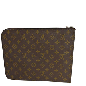 Louis Vuitton Poche Document  Canvas Clutch Bag
