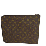 Louis Vuitton Poche Document  Canvas Clutch Bag