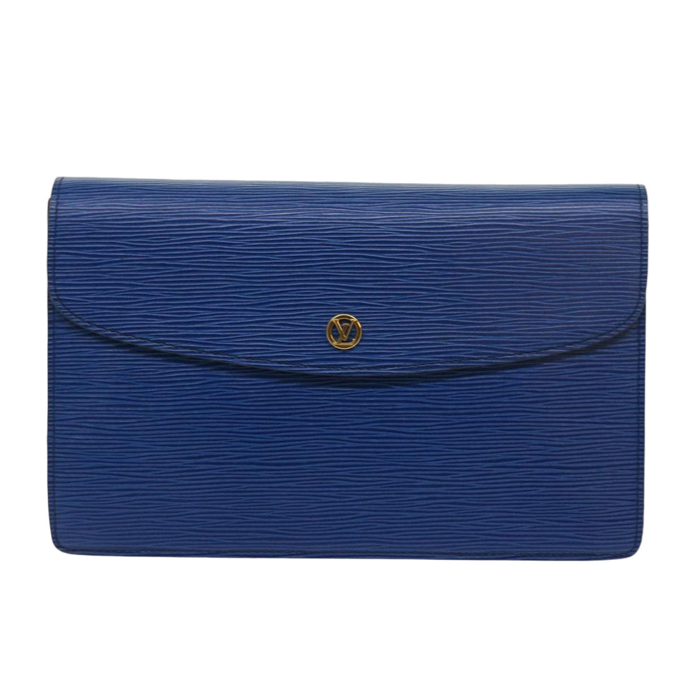 Louis Vuitton Montaigne  Leather Clutch Bag