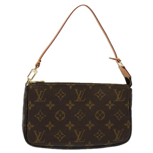 Louis Vuitton Pochette Accessoire  Canvas Clutch Bag