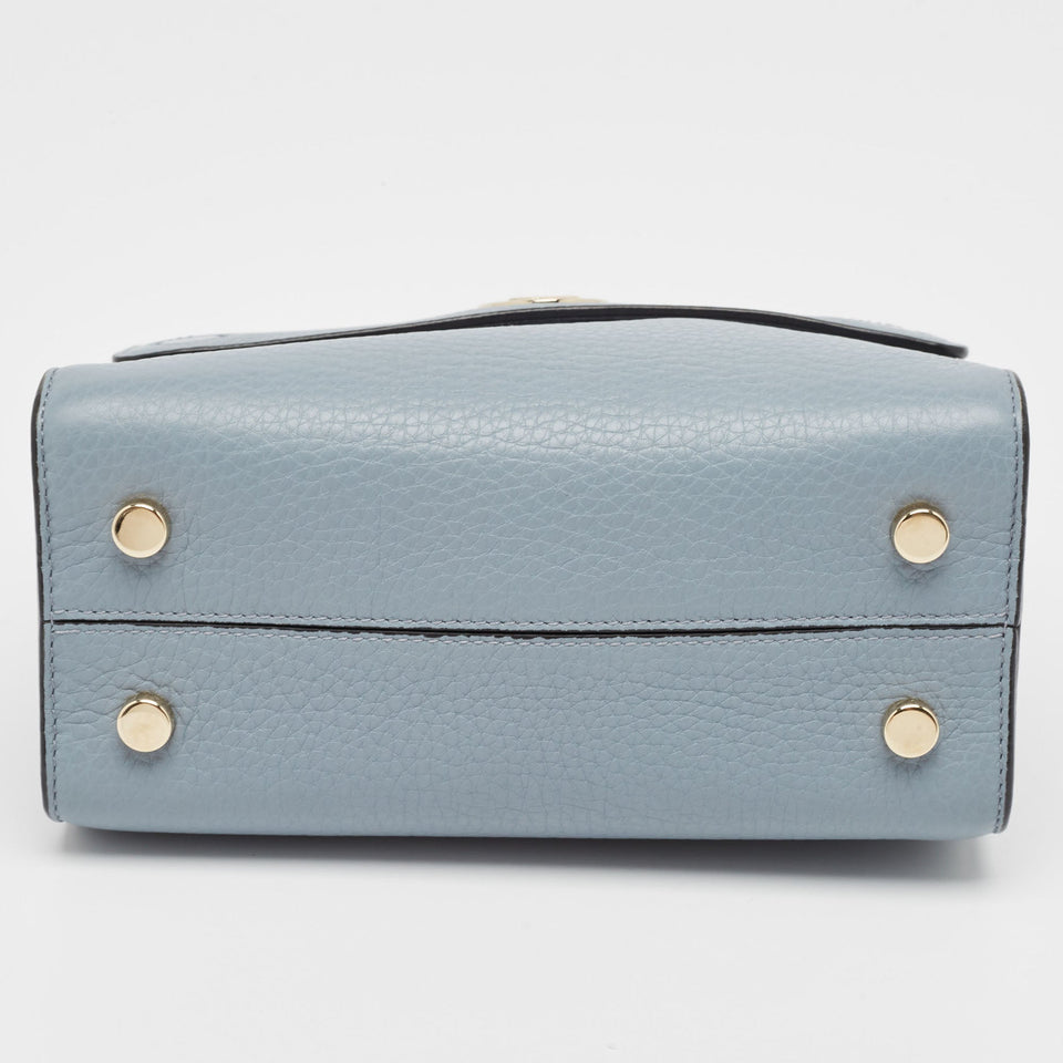 Dior Blue Leather Mini Diorever Tote