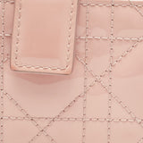 Dior Light Pink Cannage Patent Leather Jasmine Card Holder
