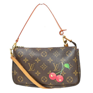 Louis Vuitton Pochette Accessoires  Canvas Clutch Bag