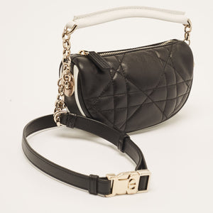 Dior Black Cannage Leather Micro Vibe Hobo