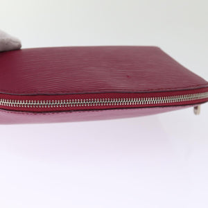 Louis Vuitton Cosmetic Pouch  Leather Clutch Bag