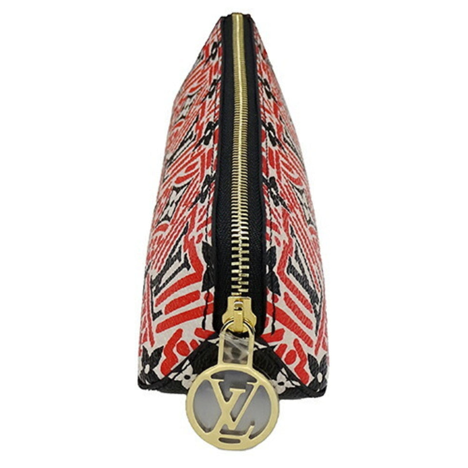 Louis Vuitton Elizabeth  Leather Clutch Bag