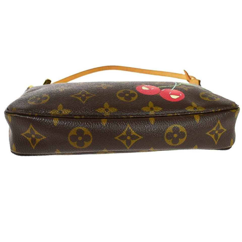 Louis Vuitton Pochette Accessoires  Canvas Clutch Bag