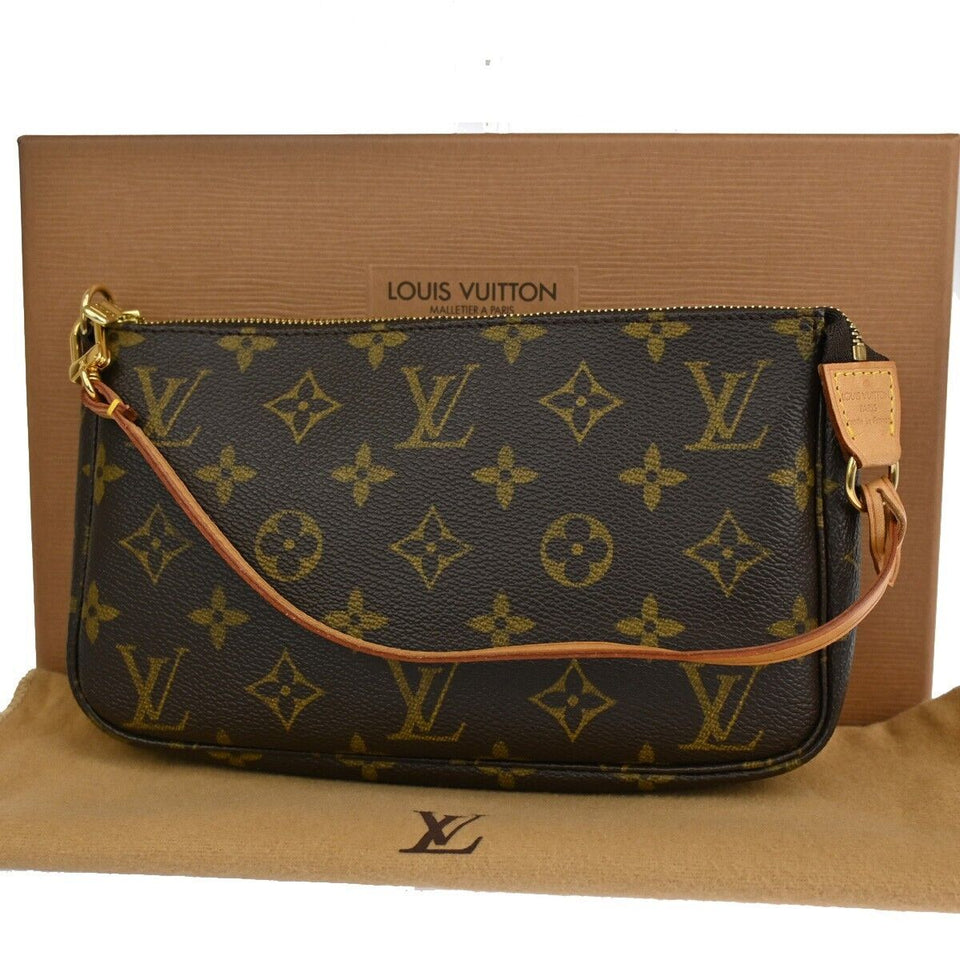 Louis Vuitton Pochette Accessoires  Canvas Clutch Bag