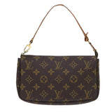 Louis Vuitton Pochette Accessoire  Canvas Clutch Bag
