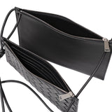Bottega Veneta 2-Compartment Woven Leather Clutch