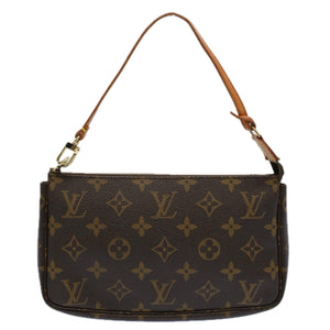 Louis Vuitton Pochette Accessoire  Canvas Clutch Bag