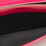 Dior Orange Cannage Leather Lady Dior Bifold Wallet
