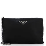 PRADA Fluo Chain Clutch Tessuto Medium