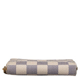 Louis Vuitton Damiere Azur Zipper Coin Coin Coin Box Card Case N63069 White PVC Leather Lady Louis Vuitton