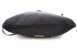 Burberry House Check Big Crush Black Leather Tote Bag