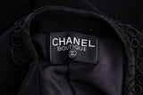 Chanel Boutique Vintage Black Lace Detail Jacket SZ 40