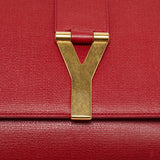 Saint Laurent Red Leather Ligne Y Clutch