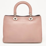 Dior Dusty Pink Leather Medium Diorissimo Shopper Tote