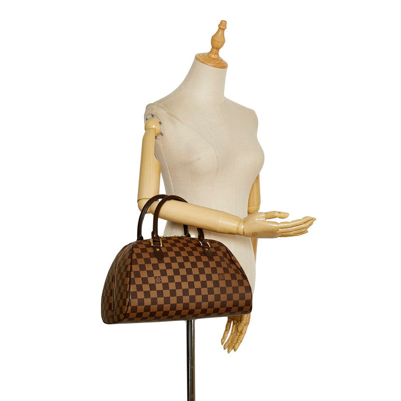 Louis Vuitton Damière Rivera MM Handbag N41434 Brown PVC Leather  Louis Vuitton