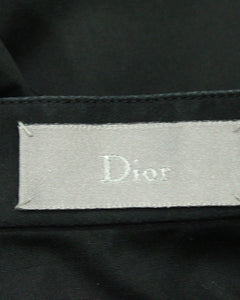 Dior Two Tone Buttondown Shirt in Black Cotton