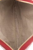 Gucci Microguccissima Red Leather Clutch Bag
