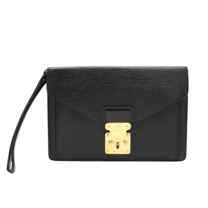 Louis Vuitton Sellier Drangonne  Leather Clutch Bag