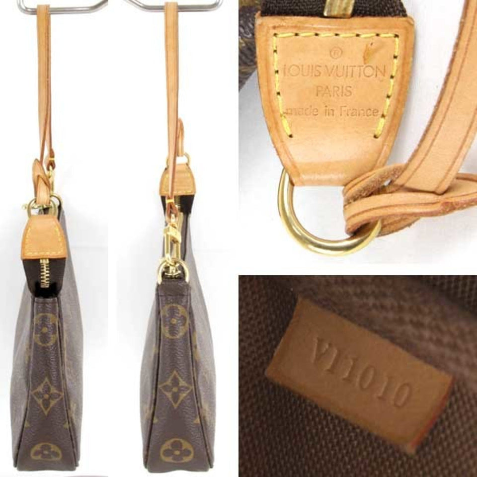 Louis Vuitton Pochette Accessoire  Canvas Clutch Bag