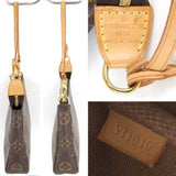 Louis Vuitton Pochette Accessoire  Canvas Clutch Bag