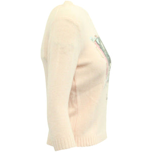 Dior Cancer Zodiac Sweater in Light Pink Cashmere