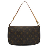 Louis Vuitton Pochette Accessoire  Canvas Clutch Bag